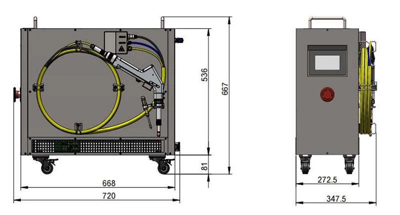 Máy hàn Laser inox cầm tay làm mát không khí RECI