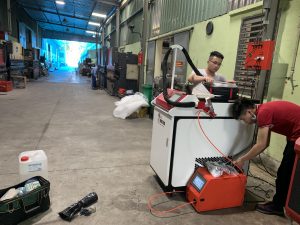 Bàn Giao Máy Hàn Laser tại HCM (Công ty Quang Thái)