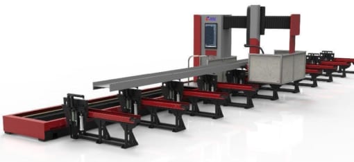 Máy cắt laser thép tấm - Máy cắt laser dầm H (Kết cấu thép)