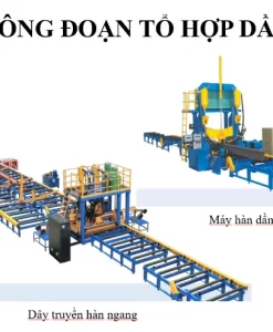 Máy Đính Gá Dầm H - Máy Đính Gá Dầm Kết Cấu Thép VNTECH