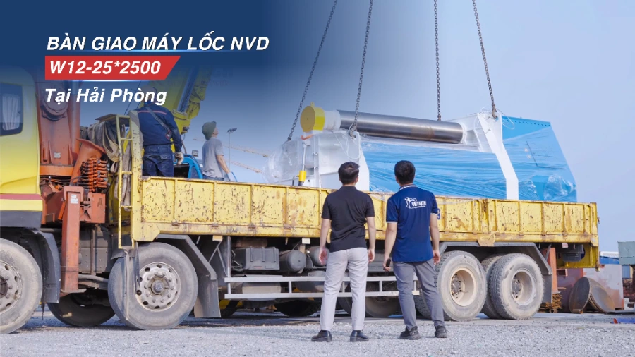 Máy lốc tôn 4 trục thủy lực W12 - Máy uốn tôn CNC