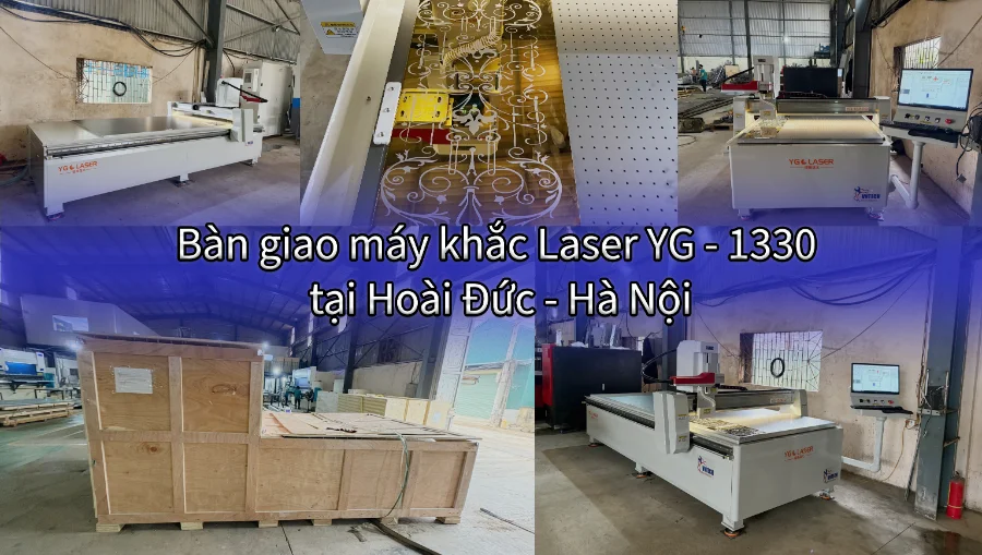 Bàn giao máy khắc laser tại Hà Nội