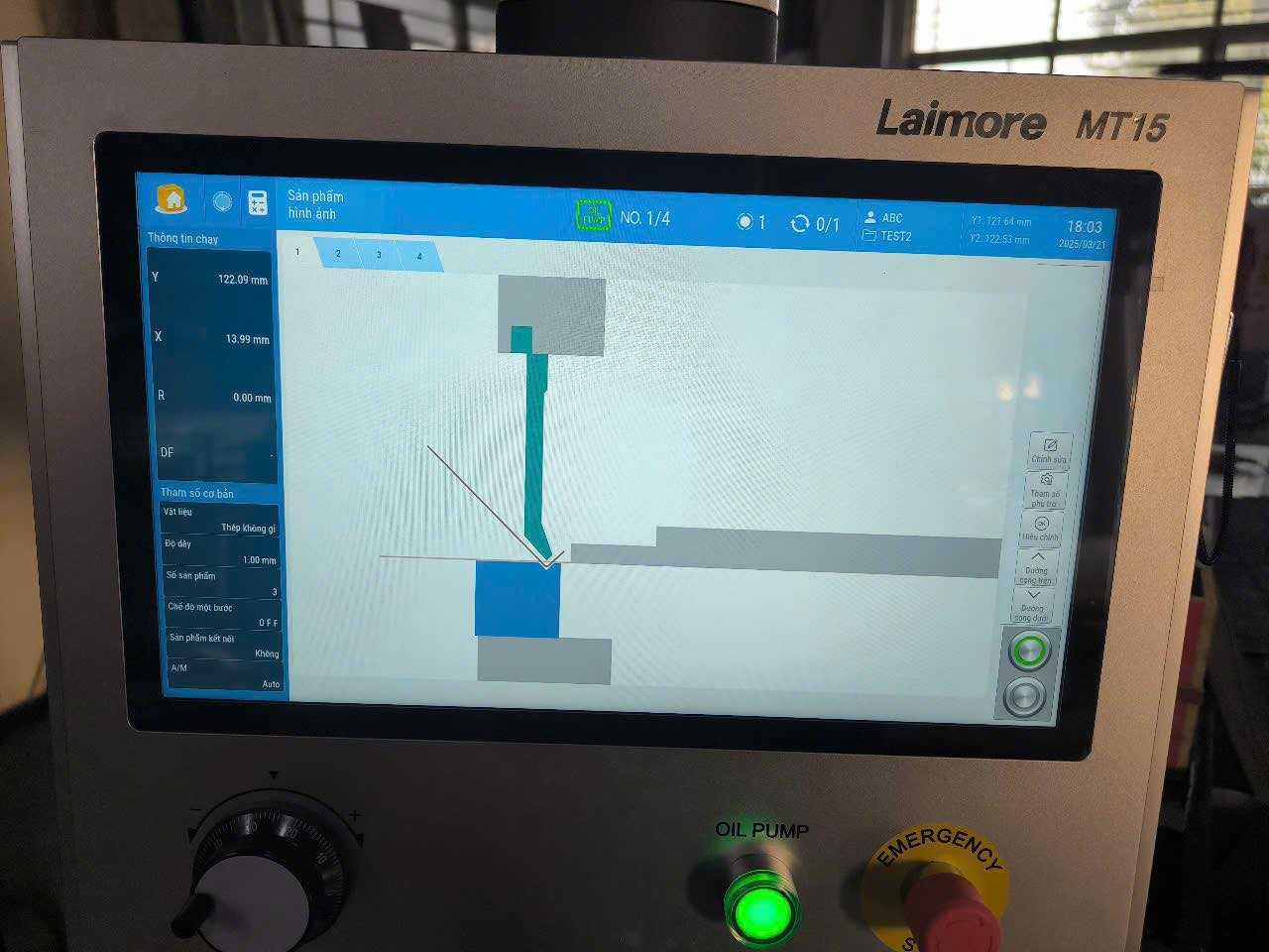 Bàn giao máy chấn CNC tại Thanh Hóa (Công ty TNHH Thang Máy AZ)