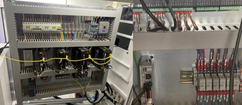 Vệ sinh tủ điện của máy cắt laser