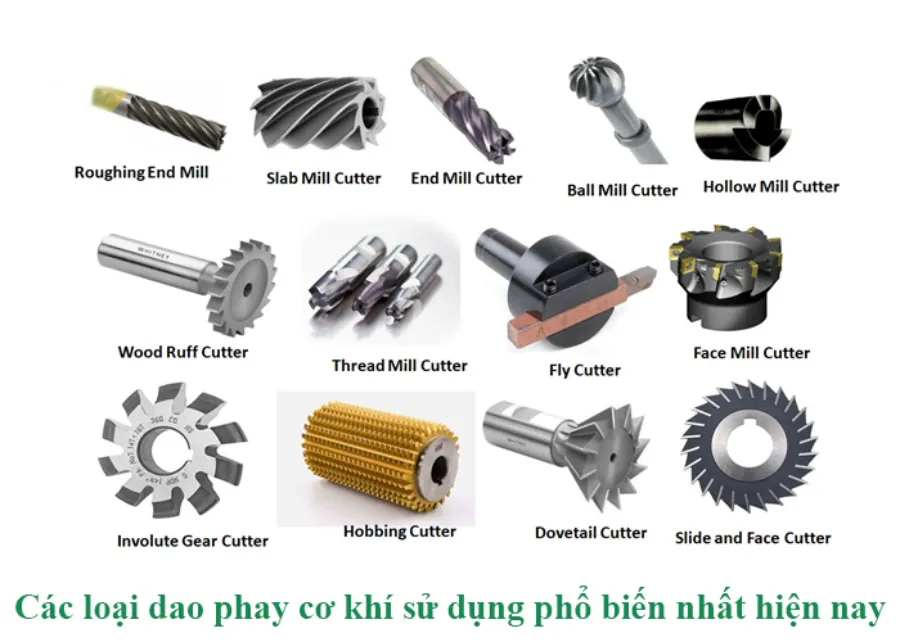 Các loại dao máy phay phổ biến