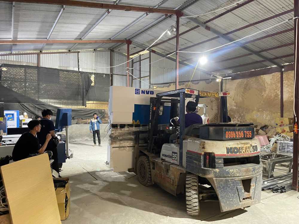 Bàn giao máy chấn tại Lĩnh Nam, Hà Nội - Máy chấn NVD