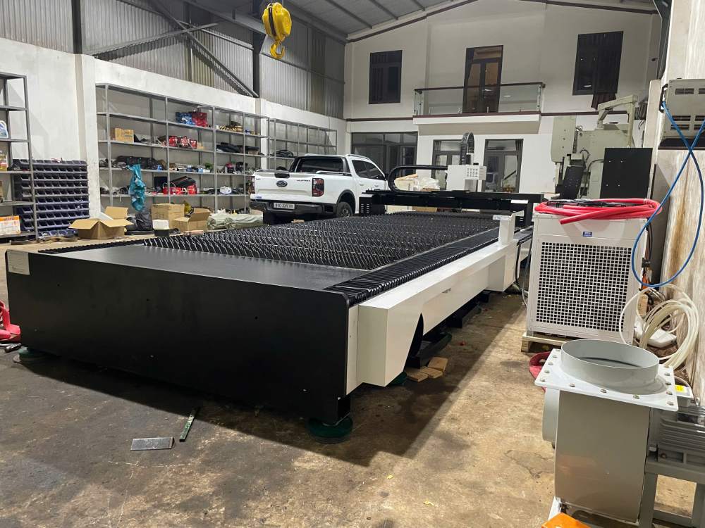 Bàn Giao Máy Cắt Laser Fiber Tại Gia Lai (Model 6020 – 12kW)