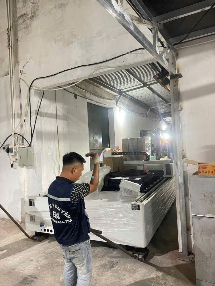 Bàn giao máy cắt laser tại La Phù, Hoài Đức