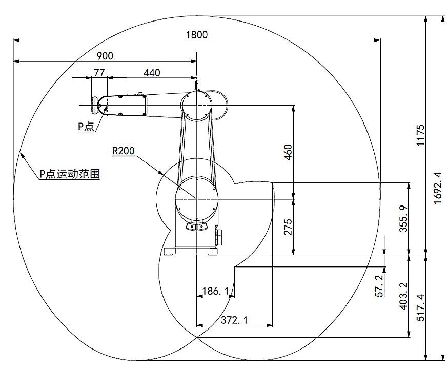 Cánh Tay Robot 3 Bậc Tự Do (3 Trục) ER10B-900-MI/3