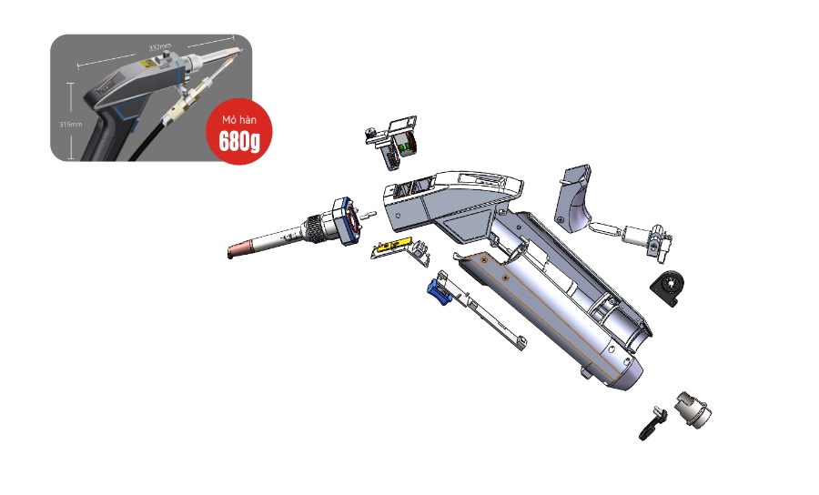 Máy Hàn Laser Mini Cầm Tay Giá Rẻ HRLASER