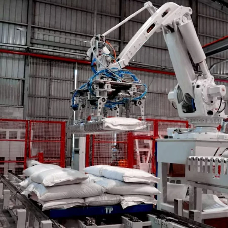 Robot gắp bao với tay gắp khí nén