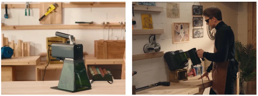 Máy Khắc Laser Mini Cầm Tay 20W Siêu Tốc