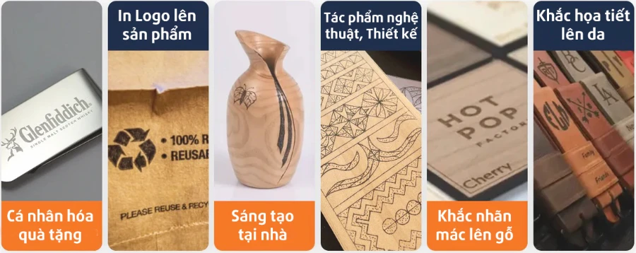 Máy Khắc Laser Mini Cầm Tay 20W Siêu Tốc