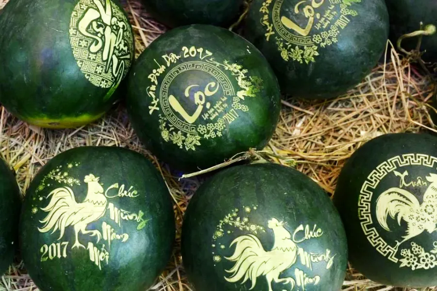 Máy Khắc Dưa Hấu Bằng Công Nghệ Laser CO2 (Máy khắc hoa quả)