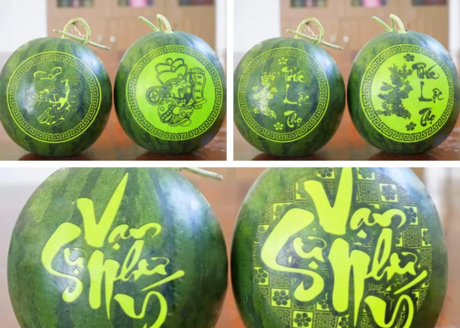 Máy Khắc Laser Hoa Quả Mini: Nghệ thuật khắc Dưa Hấu, Bưởi, Dừa