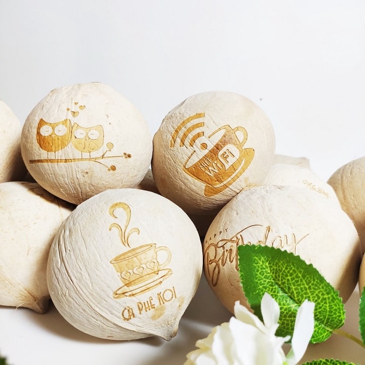 Máy Khắc Laser Hoa Quả Mini: Nghệ thuật khắc Dưa Hấu, Bưởi, Dừa