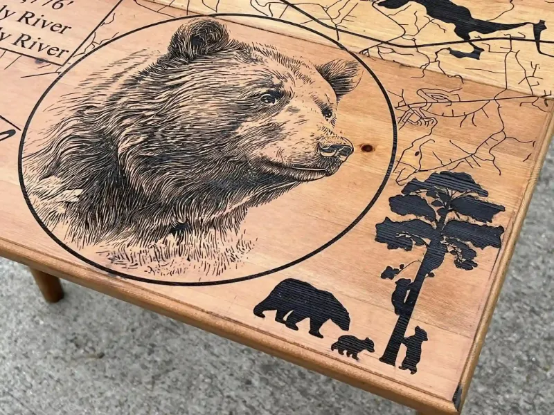 Máy Khắc Tranh Gỗ Laser