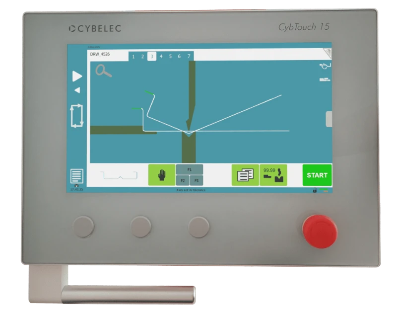 Bộ điều khiển Cybelec: CybTouch 12, CybTouch 15 cho máy chấn