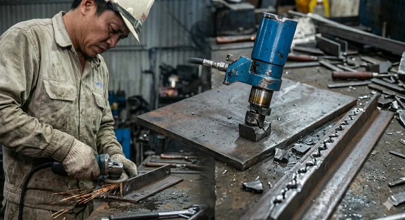 Máy đột lỗ cầm tay cũ có đáng để đầu tư