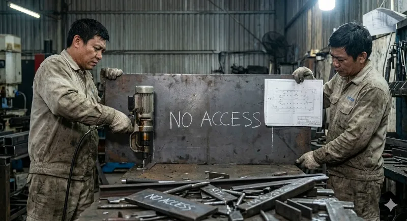 Máy đột lỗ cầm tay cũ hàng bãi thanh lý