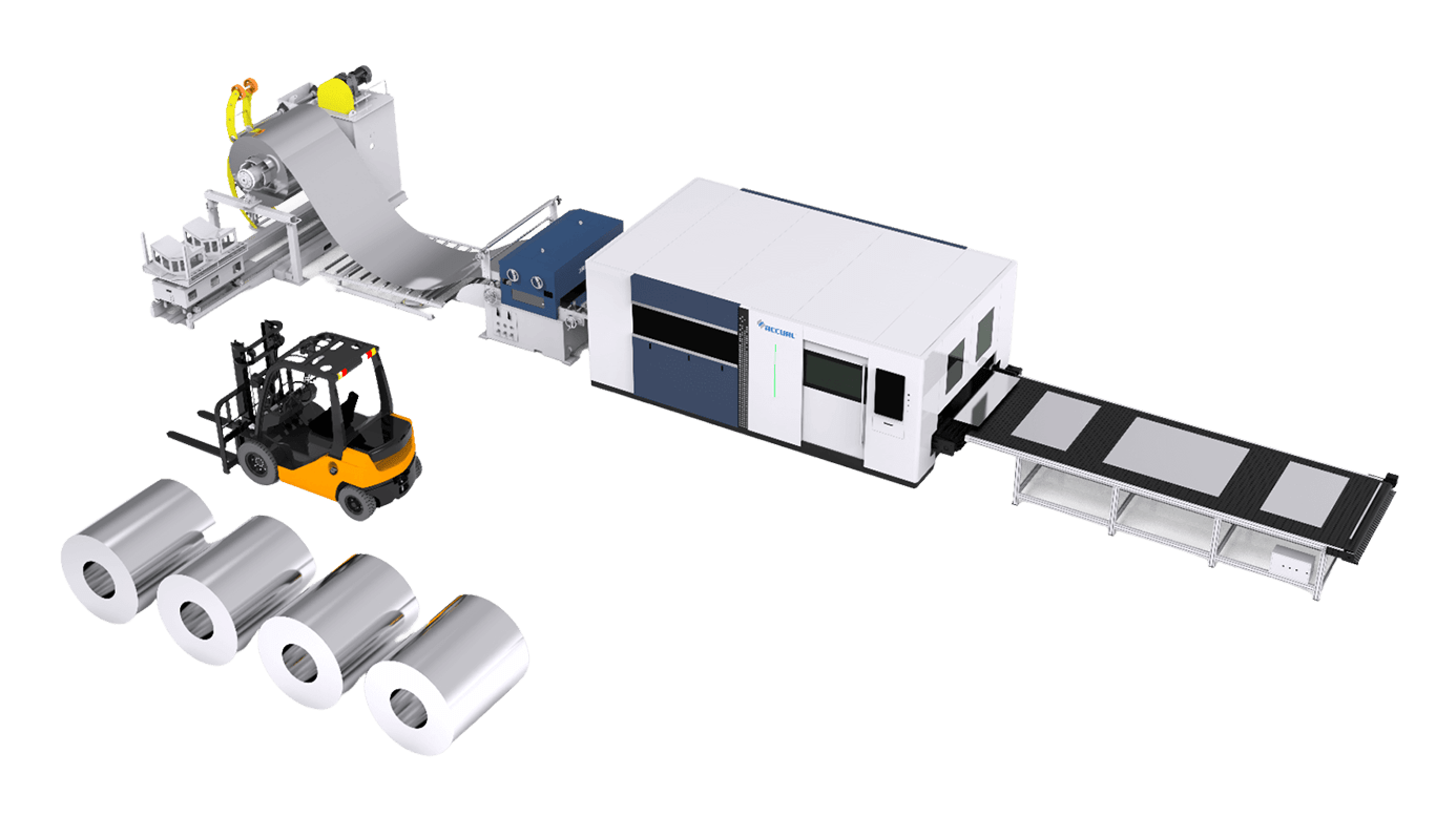 Máy cấp phôi từ cuộn cho máy cắt Laser