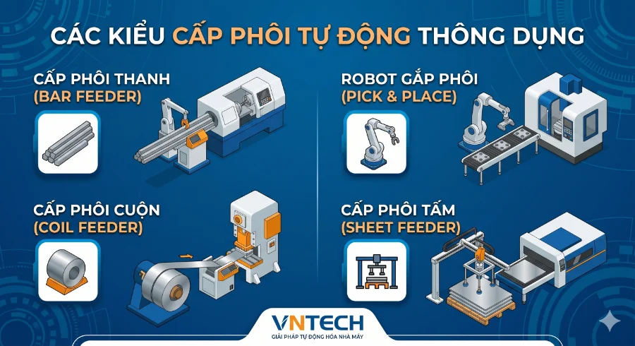 Hệ thống cấp phôi tự động trong sản xuất