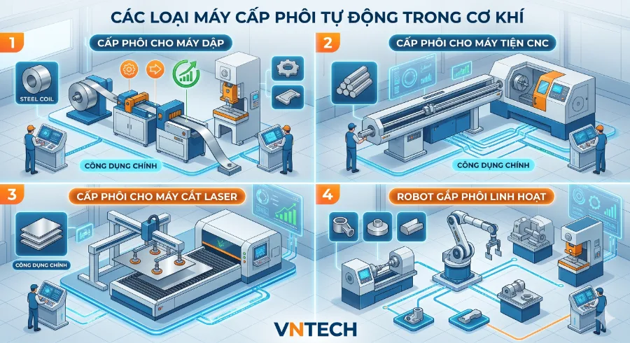 Các loại máy cấp phôi tự động