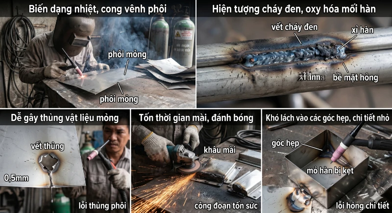 Máy hàn chữ inox Laser không bị đen, không biến dạng