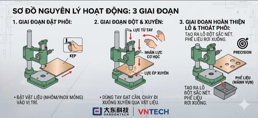 Máy đột dập bằng tay còn có ích cho xưởng gia công 2026?