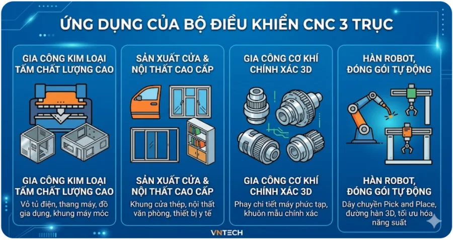 Bộ điều khiển CNC 3 trục cho máy chấn