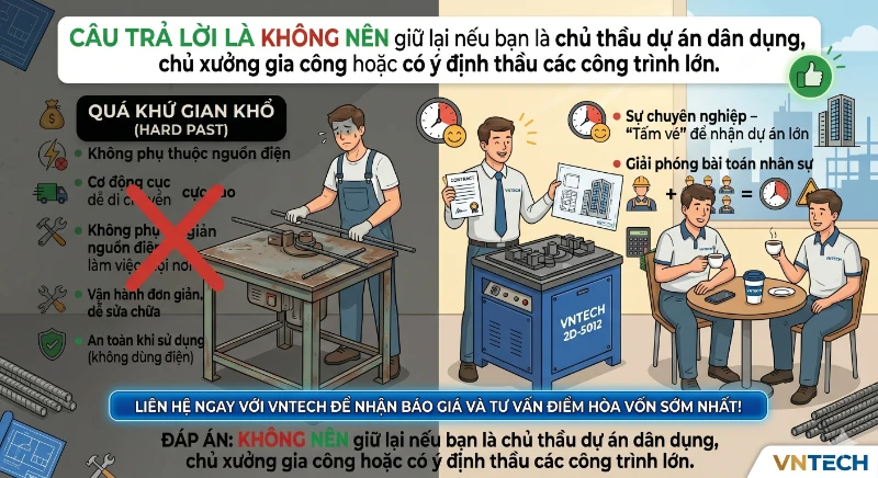 Bàn bẻ đai sắt thủ công