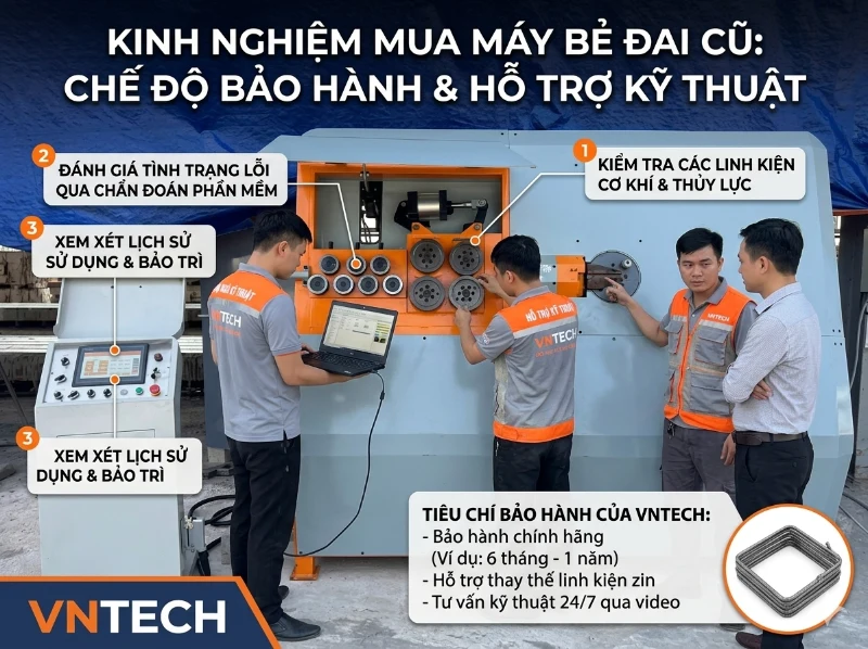 Kinh nghiệm mua máy bẻ đai sắt cũ không bị "hớ"