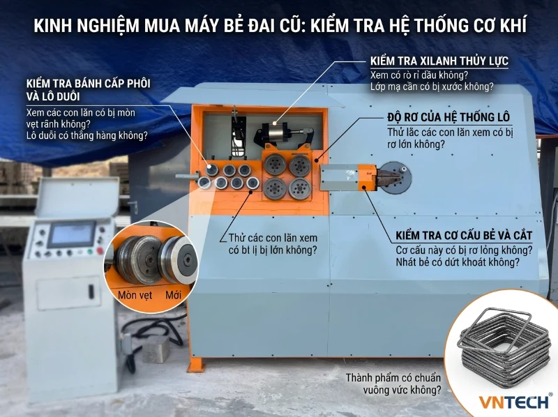Kinh nghiệm mua máy bẻ đai sắt cũ không bị "hớ"