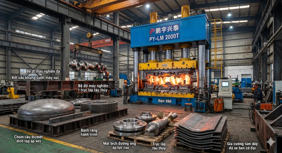 Máy Ép Thủy Lực 2000 Tấn PY-LM2000