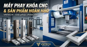 Máy phay khóa cửa nhôm CNC