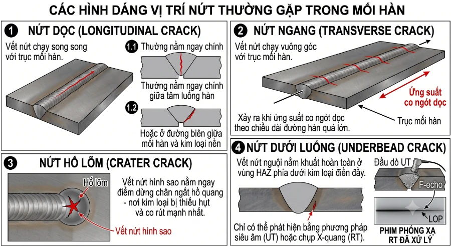 Cách xử lý mối hàn bị nứt cho các chủ xưởng cơ khí