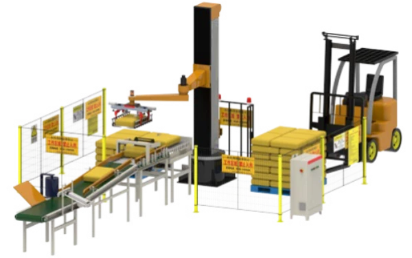 Robot đóng gói bao tải (Dạng cột đứng)