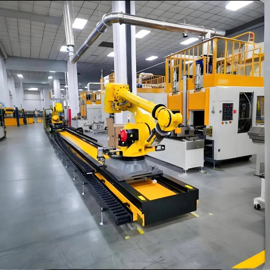 Robot Xếp Hàng Lên Pallet Tự Động cho xưởng lớn