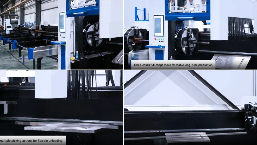 3-Chuck Cutting (Hệ Thống 3 Mâm Cặp)