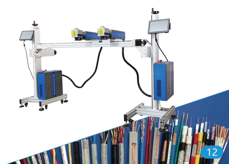 Máy in phun date tự động - Double Head Multi Pipes Laser Printer
