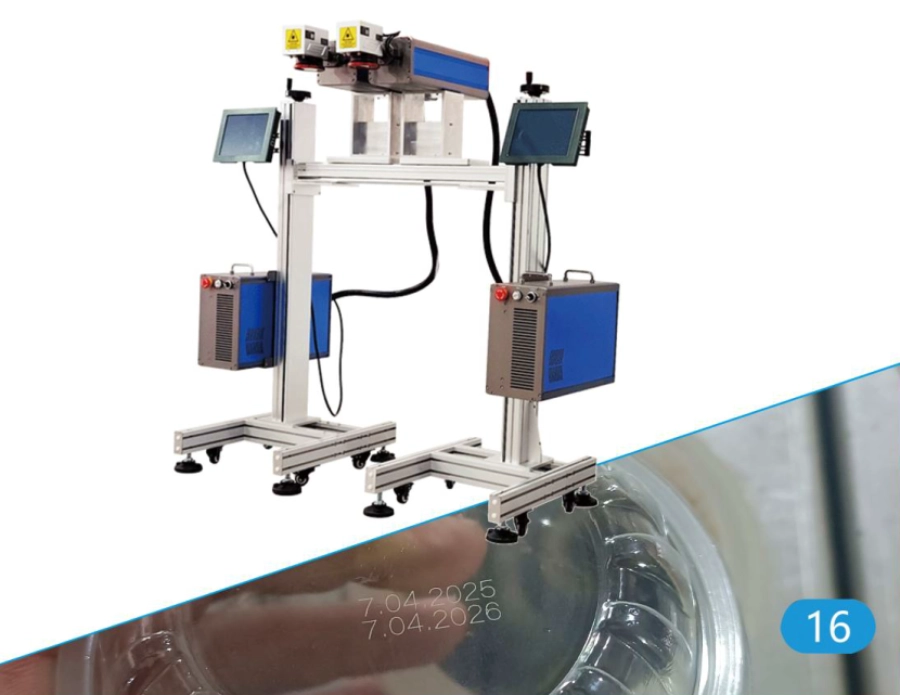 Máy in date laser tự động - Ice Cream Package Laser Printer