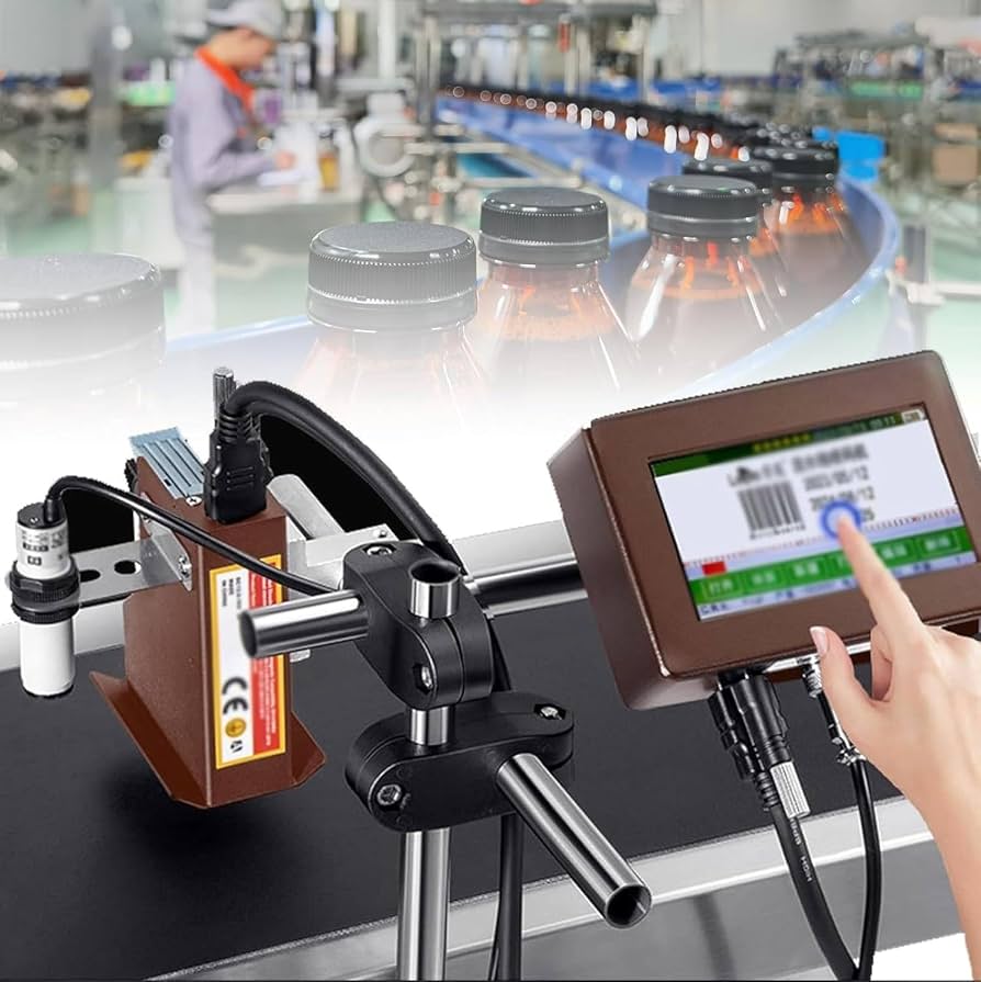 Giải pháp in date dây chuyền sản xuất tự động cho xưởng đóng gói