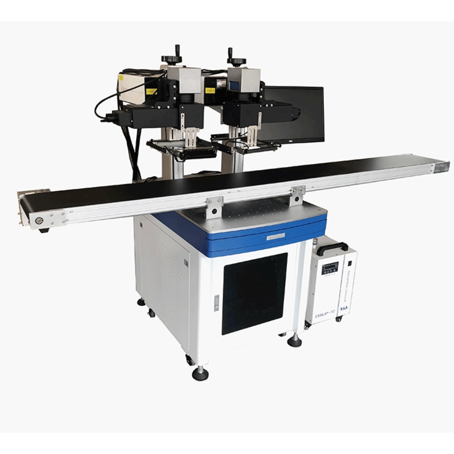 Máy Khắc Laser 2 Đầu Tự Động Định Vị Phôi