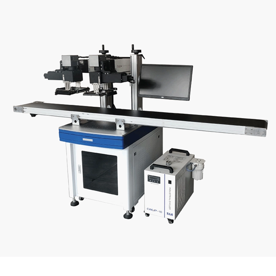 Máy Khắc Laser 2 Đầu Tự Động Định Vị Phôi