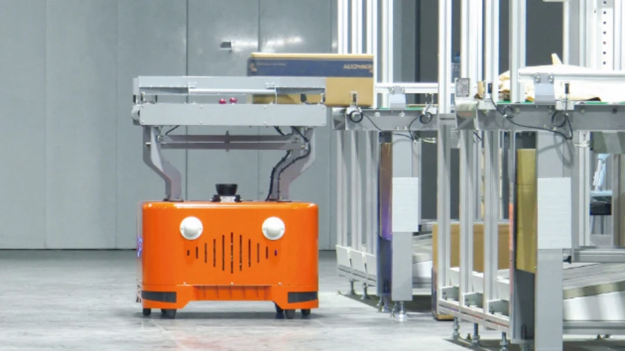 Robot AGV dạng băng tải