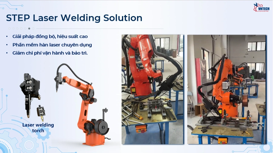 Giải pháp Robot Hàn STEP của VNTECH