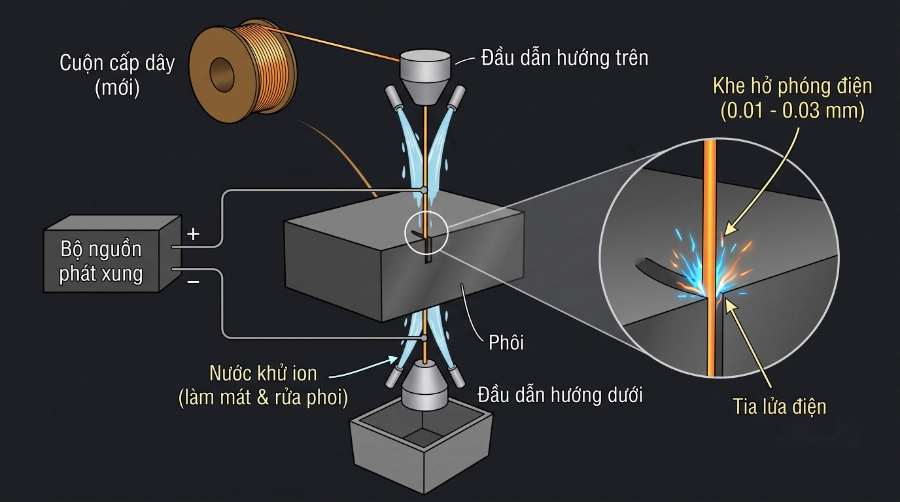 Máy cắt dây đồng CNC chính xác cao