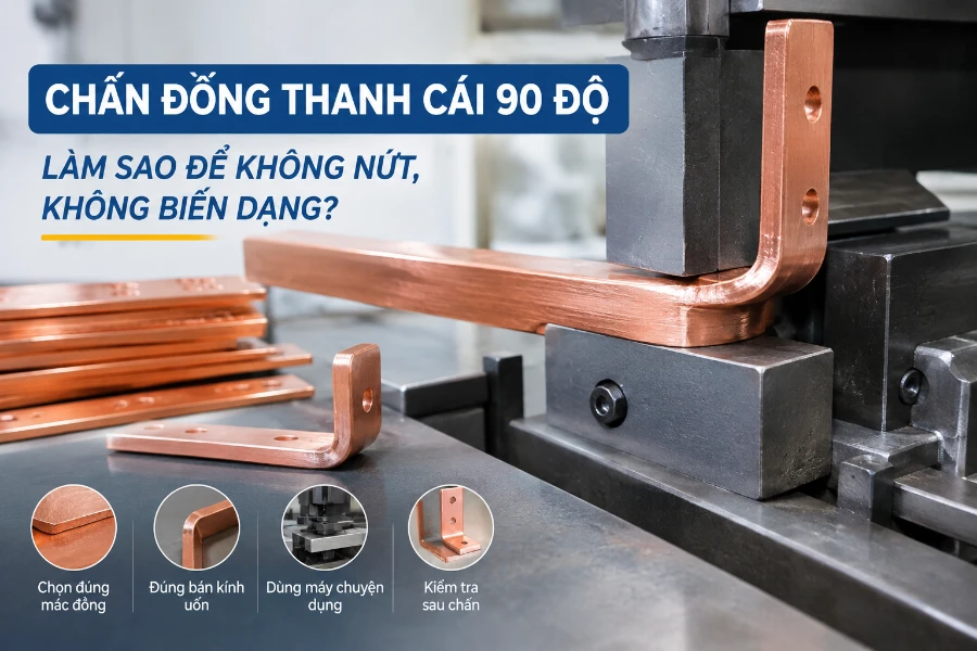 Máy chấn thanh đồng mini 40T/1300