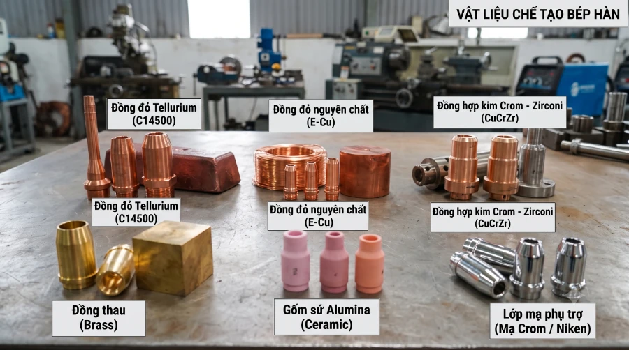 Vật liệu làm bép hàn